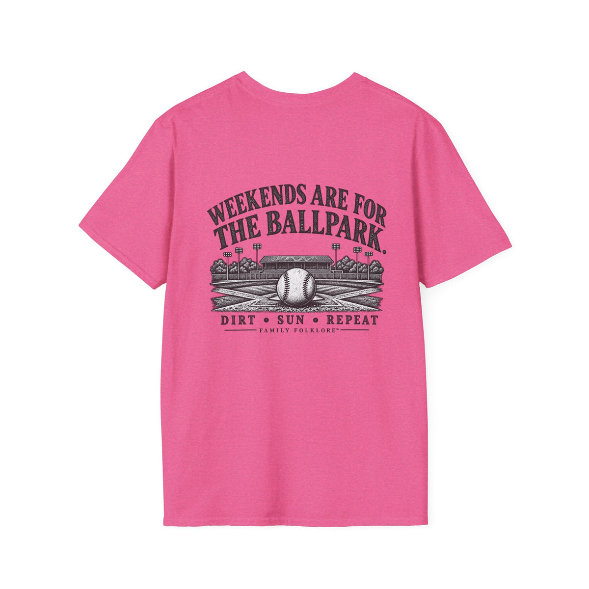 Weekends Are for the Ballpark Baseball T-Shirt | Family Folklore™