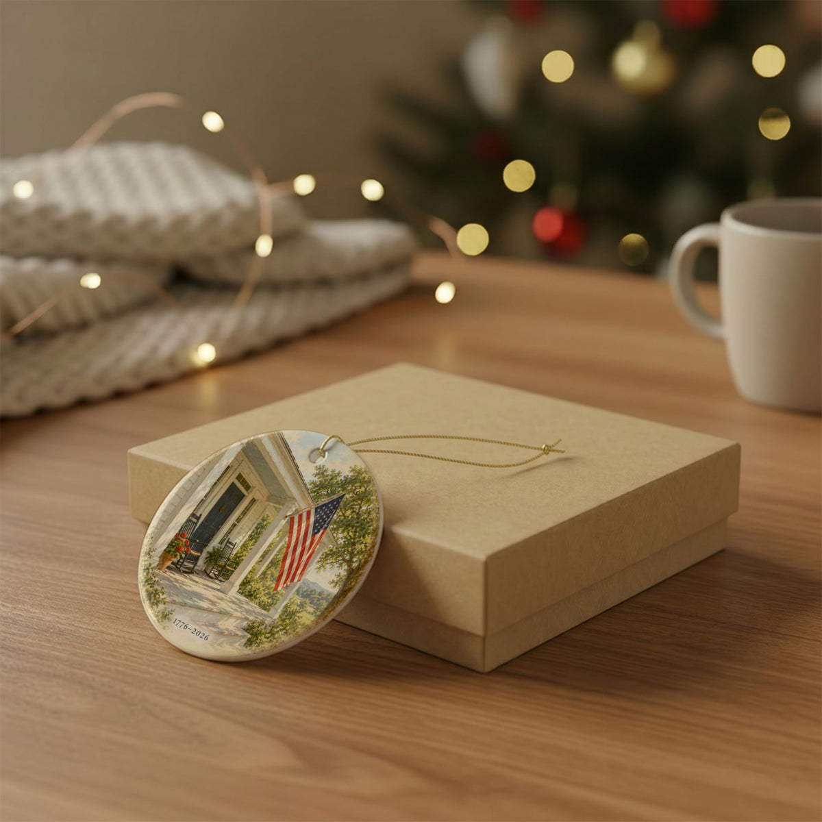 America’s 250th Anniversary Ornament | Heritage Flag | 1776–2026