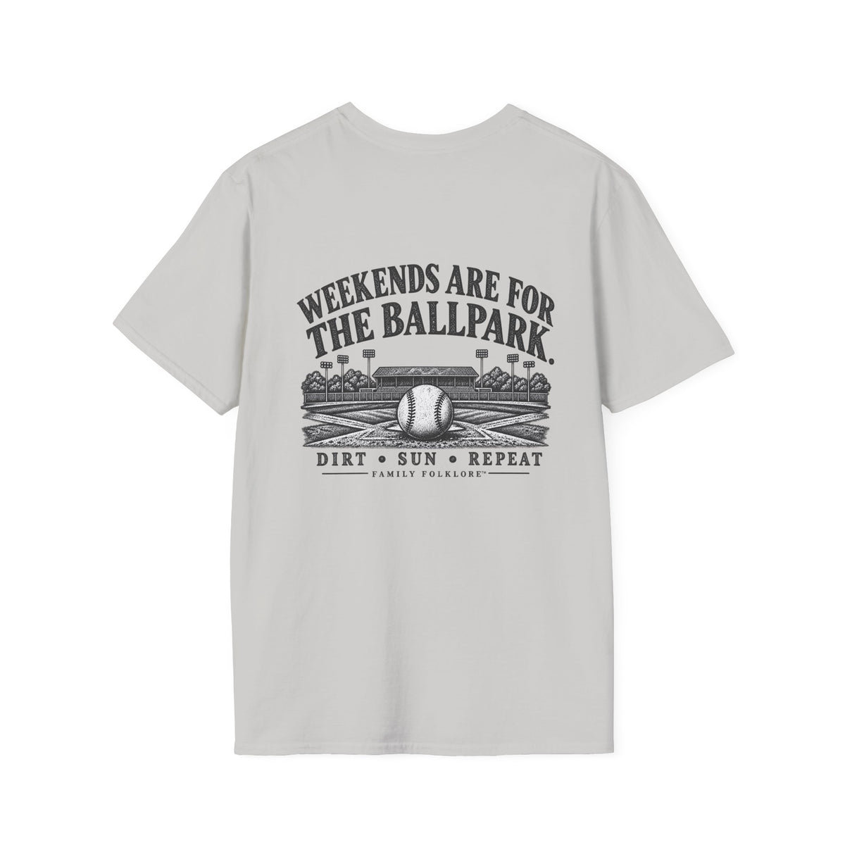 Weekends Are for the Ballpark Baseball T-Shirt | Family Folklore™