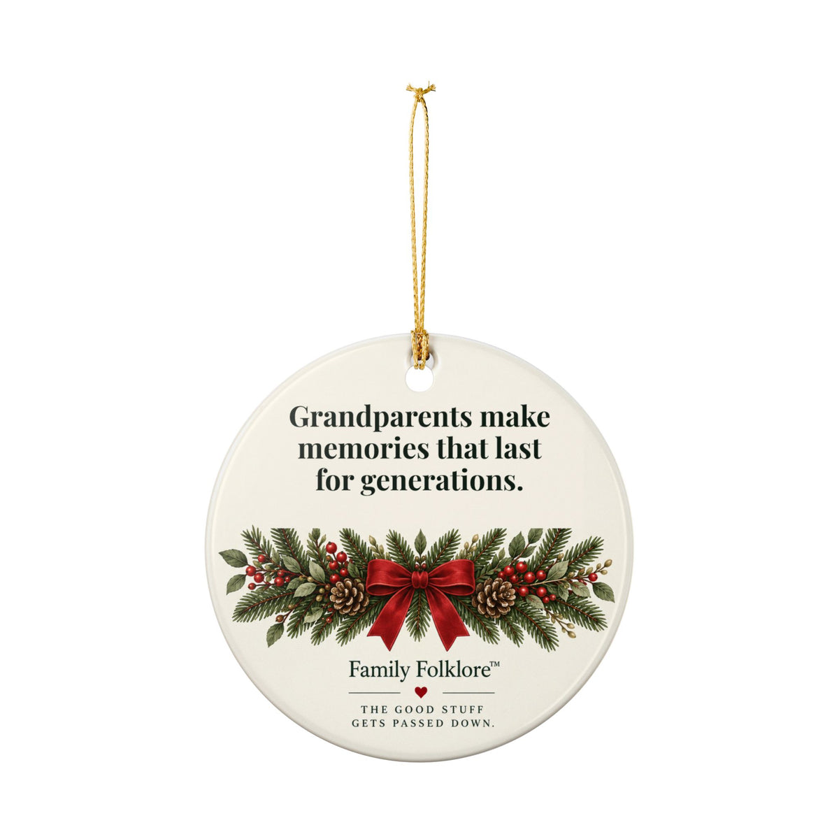 Personalized Grandparents Christmas Ornament — Grandchildren Names