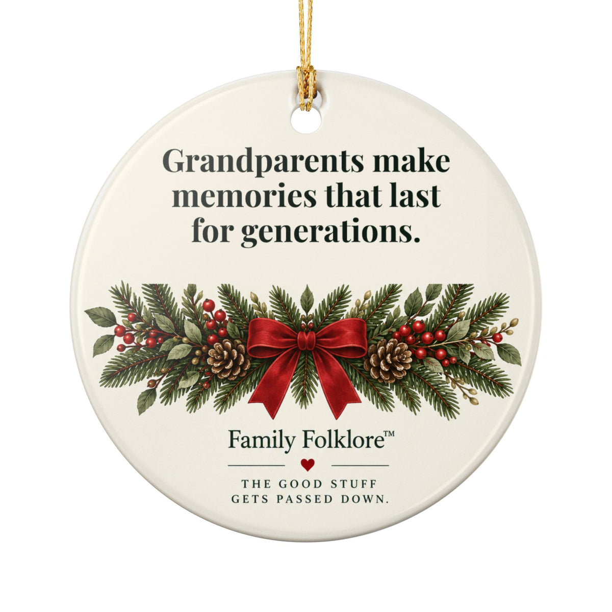 Personalized Grandparents Christmas Ornament — Grandchildren Names