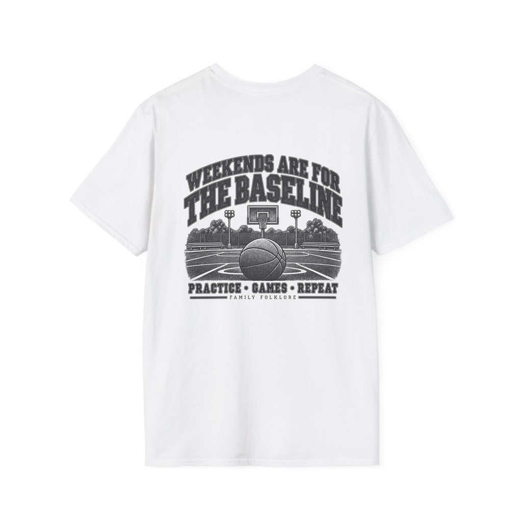 Weekends Are for the Baseline Basketball T-Shirt | Family Folklore™