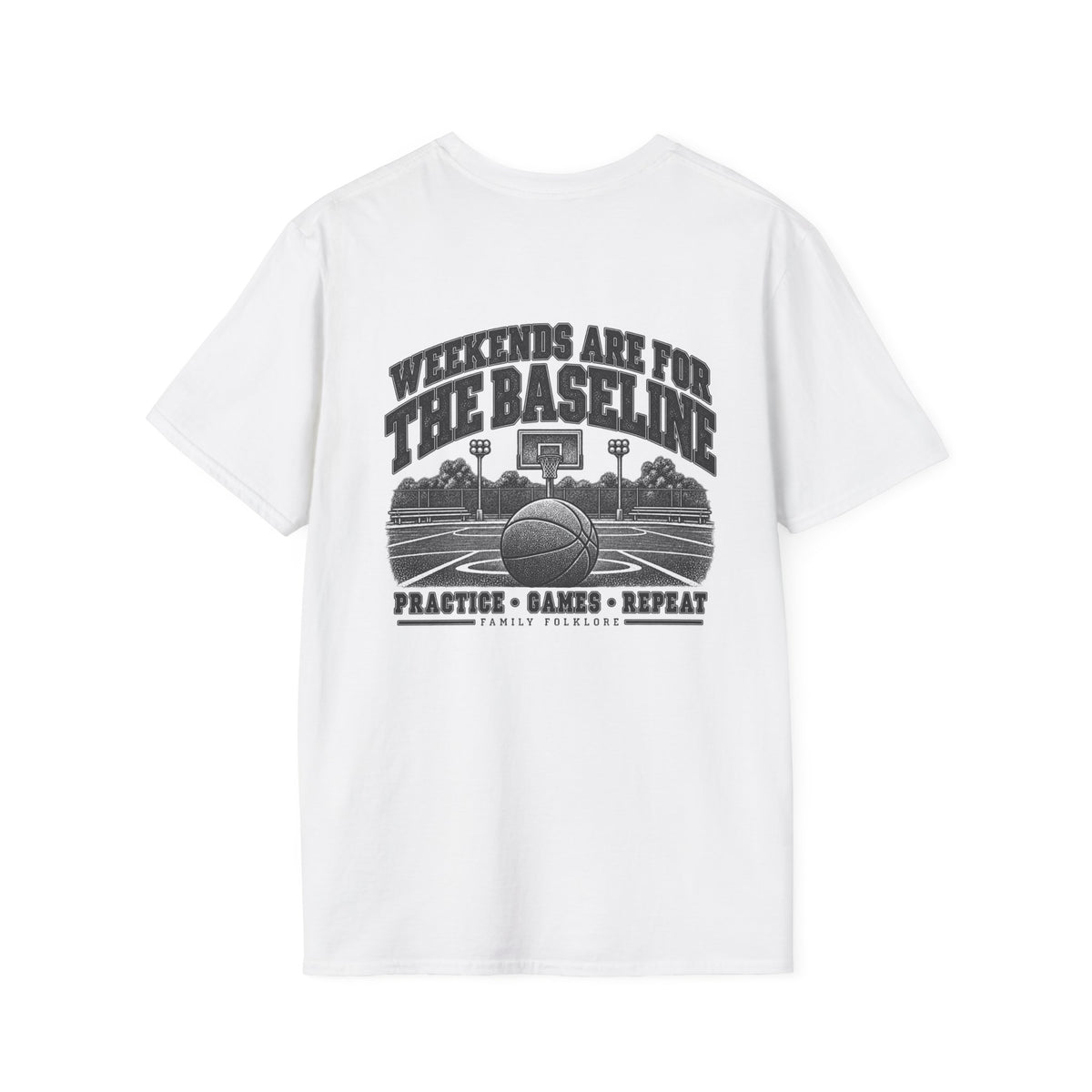 Weekends Are for the Baseline Basketball T-Shirt | Family Folklore™