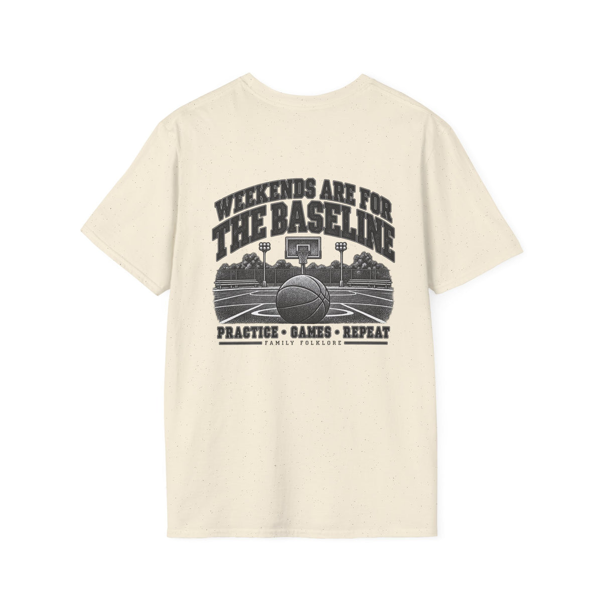 Weekends Are for the Baseline Basketball T-Shirt | Family Folklore™