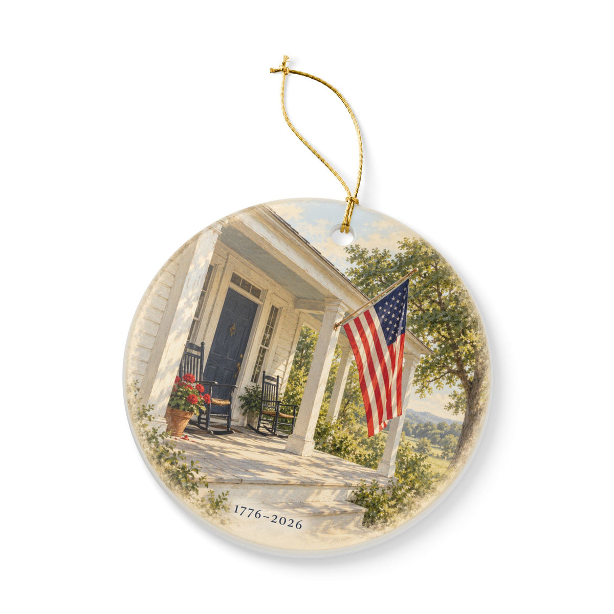 America’s 250th Anniversary Ornament | Heritage Flag | 1776–2026