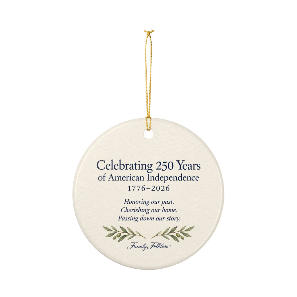 America’s 250th Anniversary Ornament | Heritage Flag Keepsake | 1776–2026