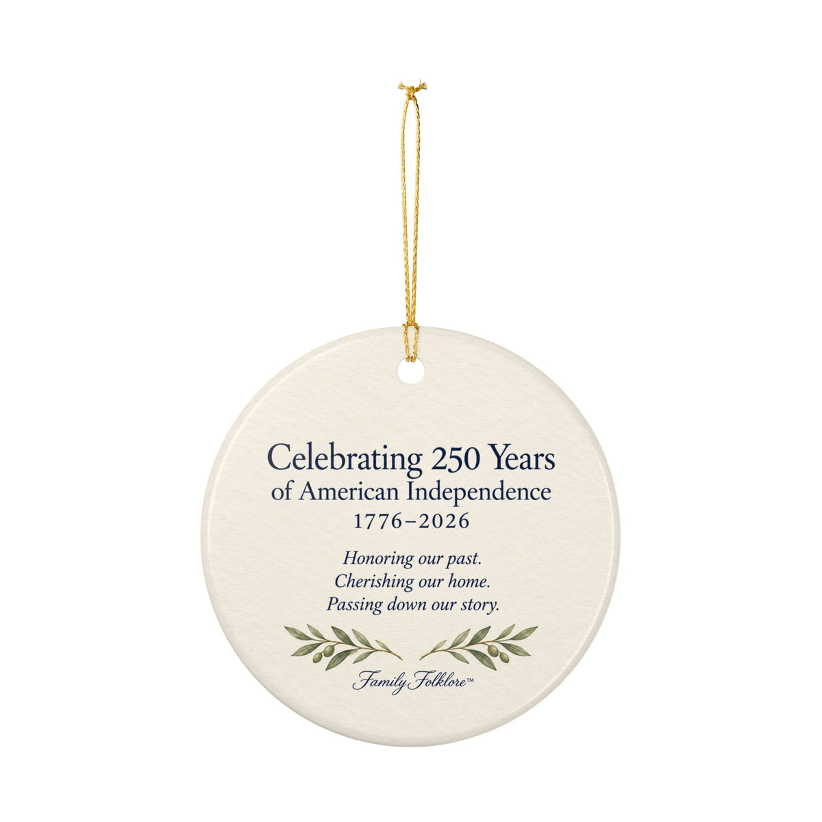 America’s 250th Anniversary Ornament | Heritage Flag Keepsake | 1776–2026