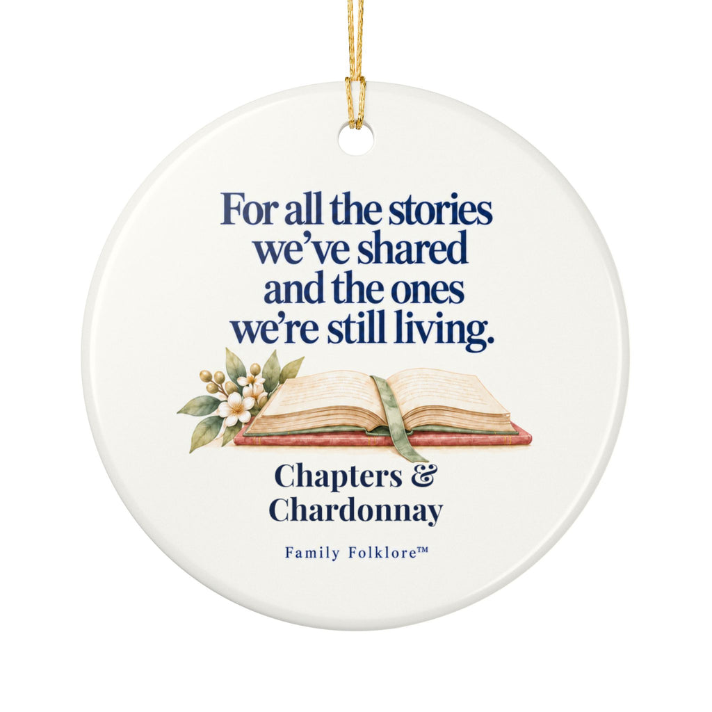 Book Club Christmas Ornament, Personalized or Classic, Book Lover Gift, Friendship Keepsake | Family Folklore™
