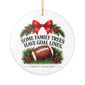 Football Christmas Ornament 2026, Some Family Trees Have Goal Lines, Football Mom Gift, Football Family Keepsake, Ceramic Ornament