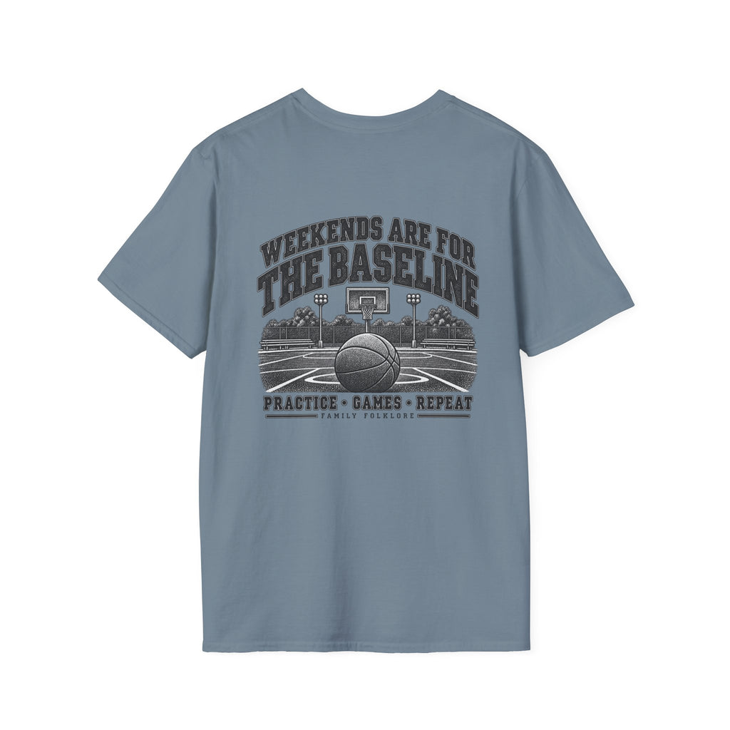 Weekends Are for the Baseline Basketball T-Shirt | Family Folklore™