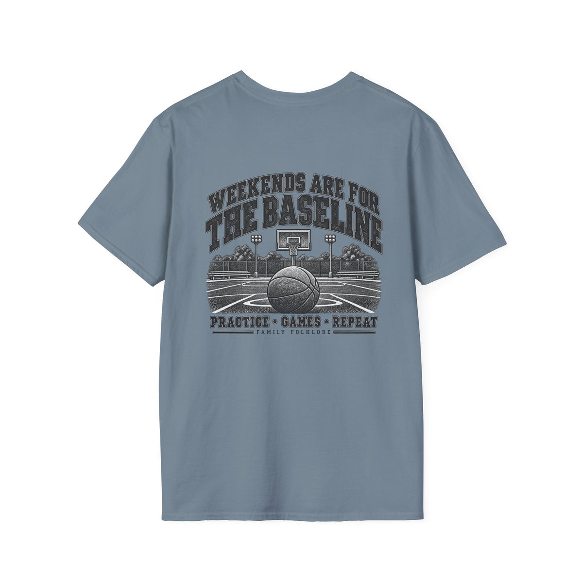 Weekends Are for the Baseline Basketball T-Shirt | Family Folklore™
