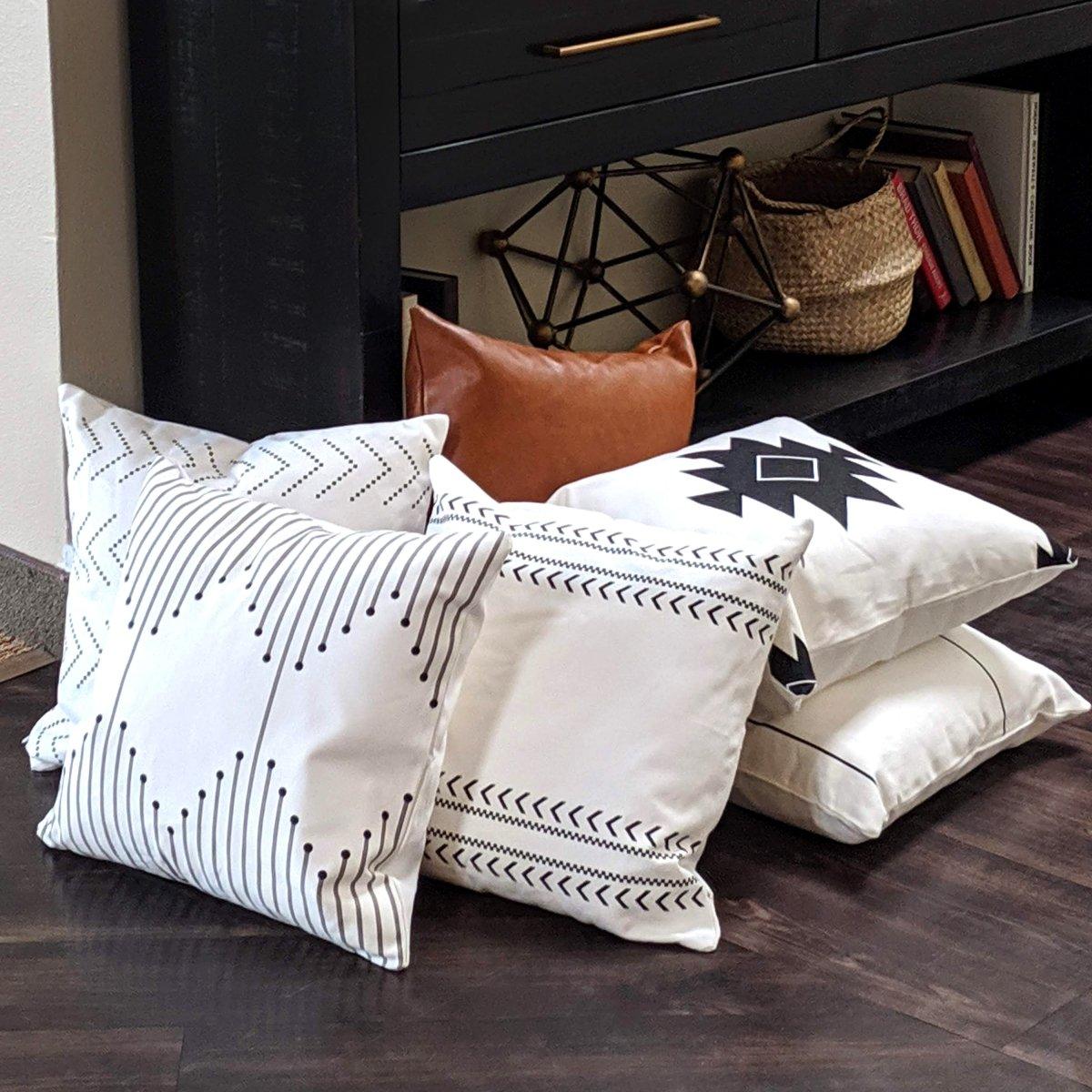 Farmhouse Pillow Collection — Amber & Neutral Sets