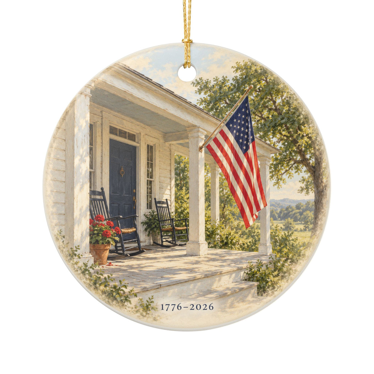 America’s 250th Anniversary Ornament | Heritage Flag | 1776–2026