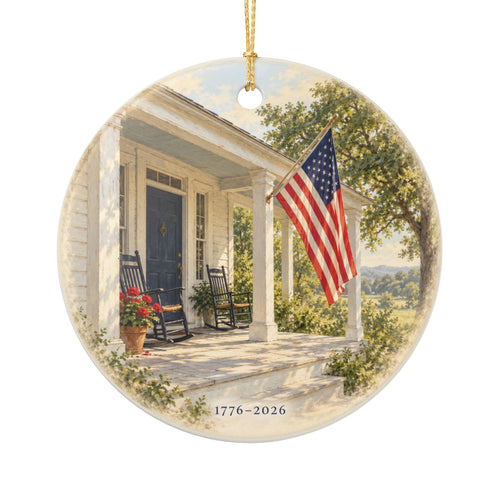 America’s 250th Anniversary Ornament | Heritage Flag | 1776–2026