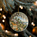 Personalized Old Florida Citrus Christmas Ornament, Custom Year, Orange Grove & Spanish Moss Keepsake by Family Folklore™