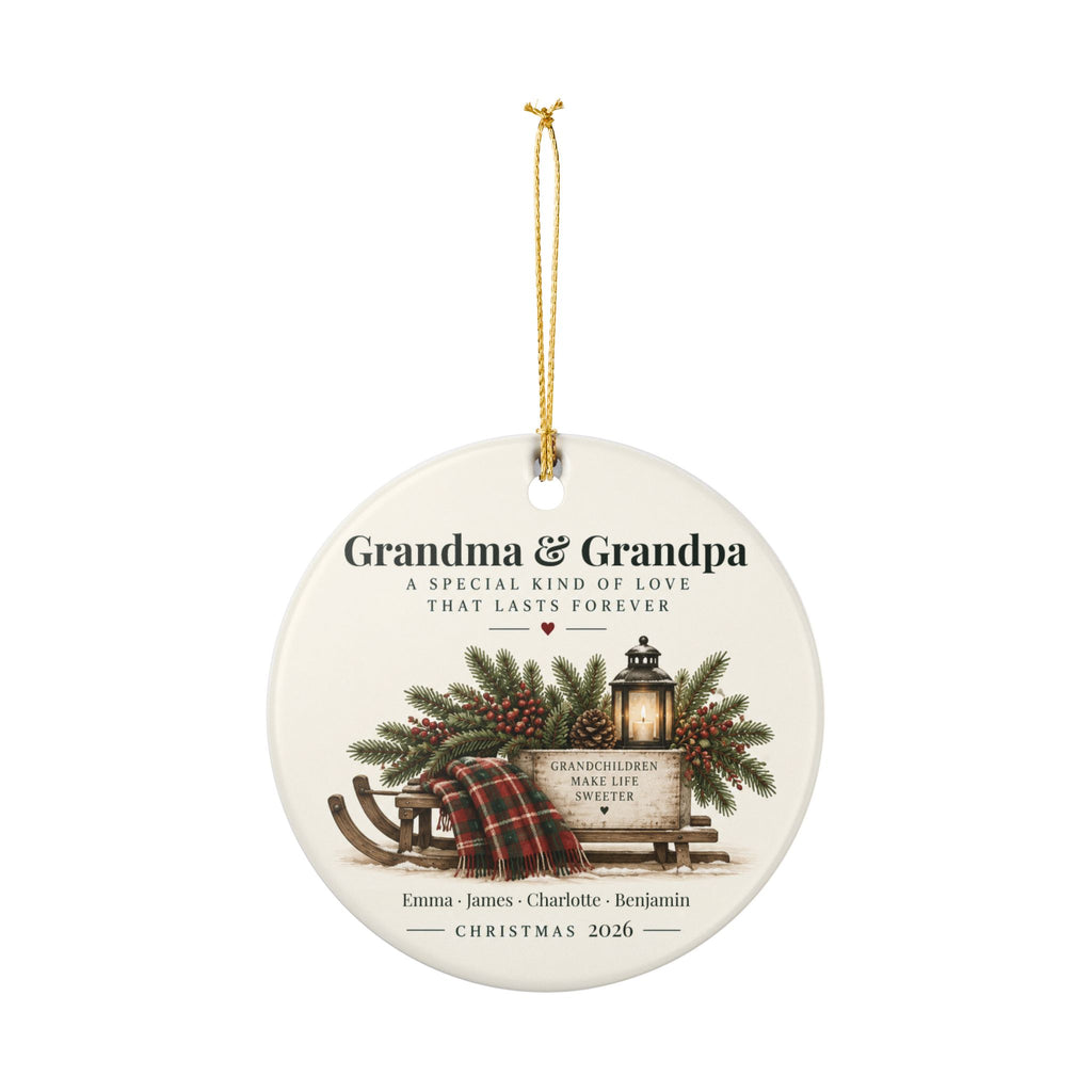 Personalized Grandparents Christmas Ornament — Grandchildren Names