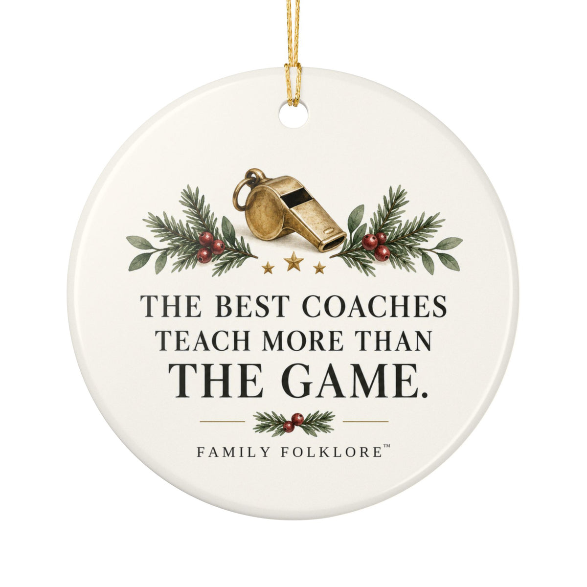 Personalized Volleyball Coach Christmas Ornament, Custom Coach Name & Year, Volleyball Coach Gift, Team Thank You Gift