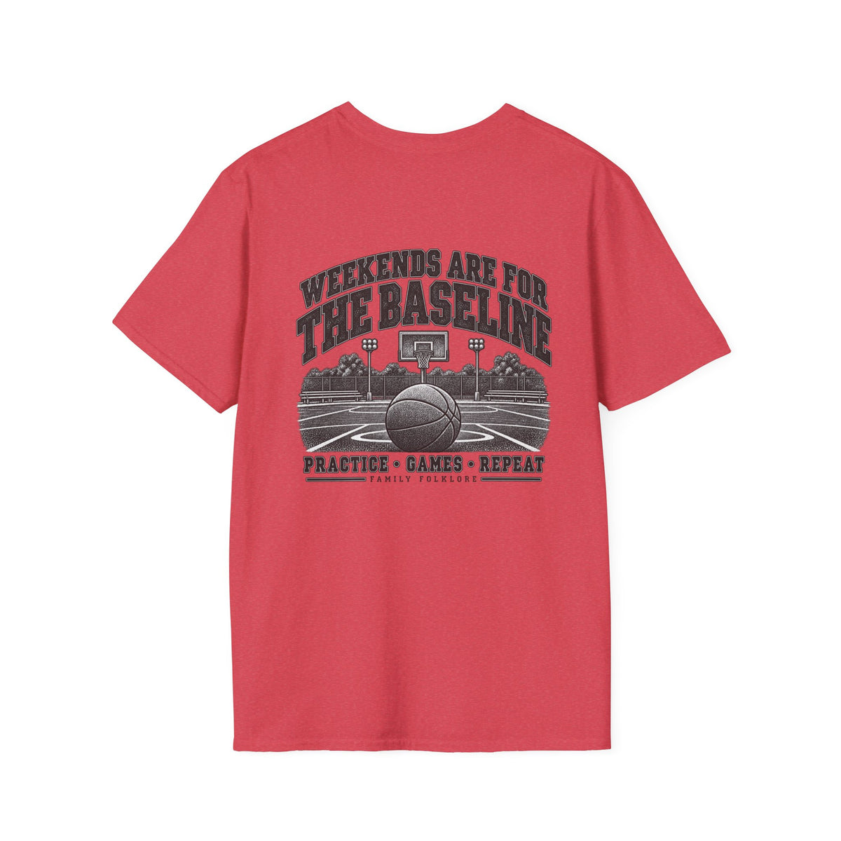 Weekends Are for the Baseline Basketball T-Shirt | Family Folklore™