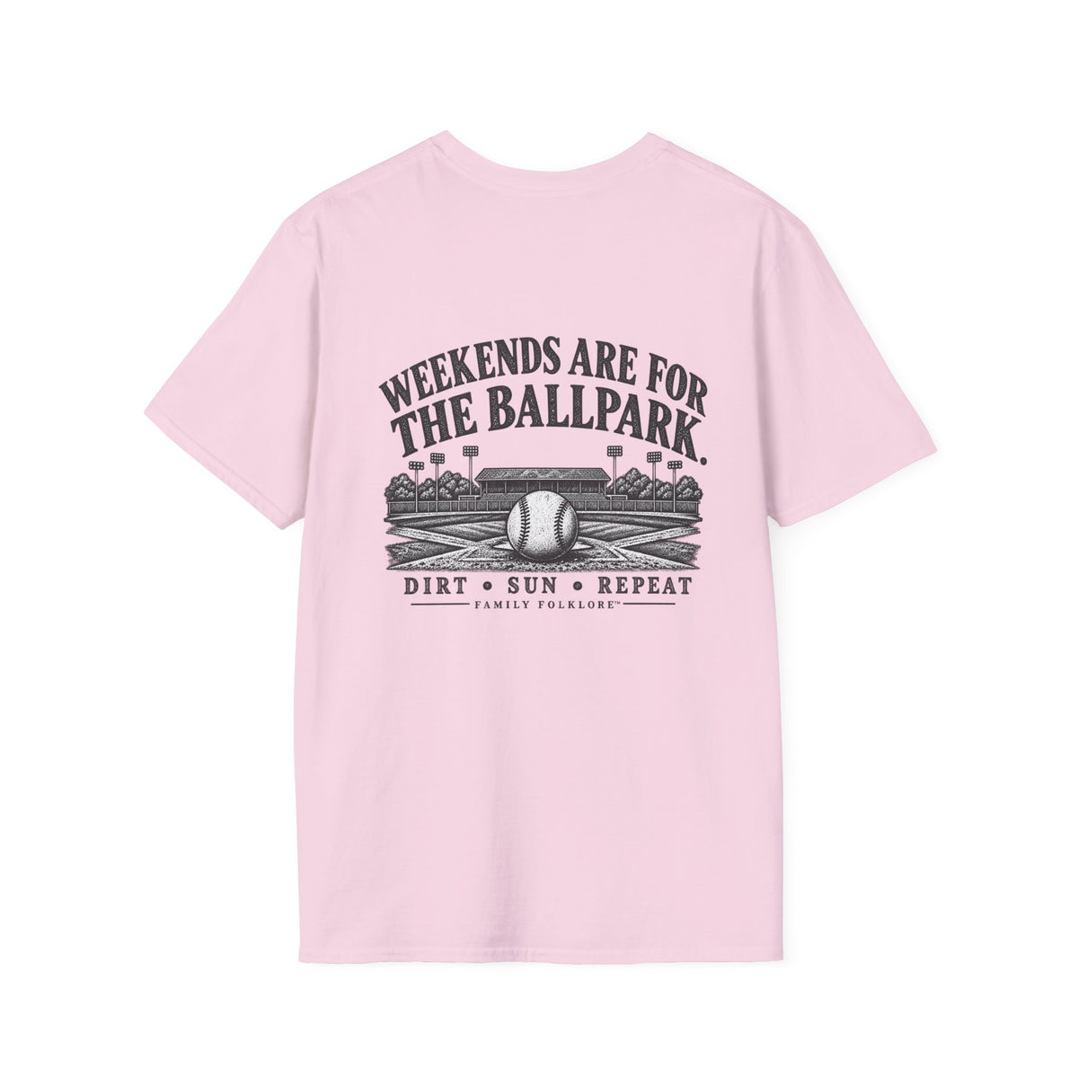 Weekends Are for the Ballpark Baseball T-Shirt | Family Folklore™
