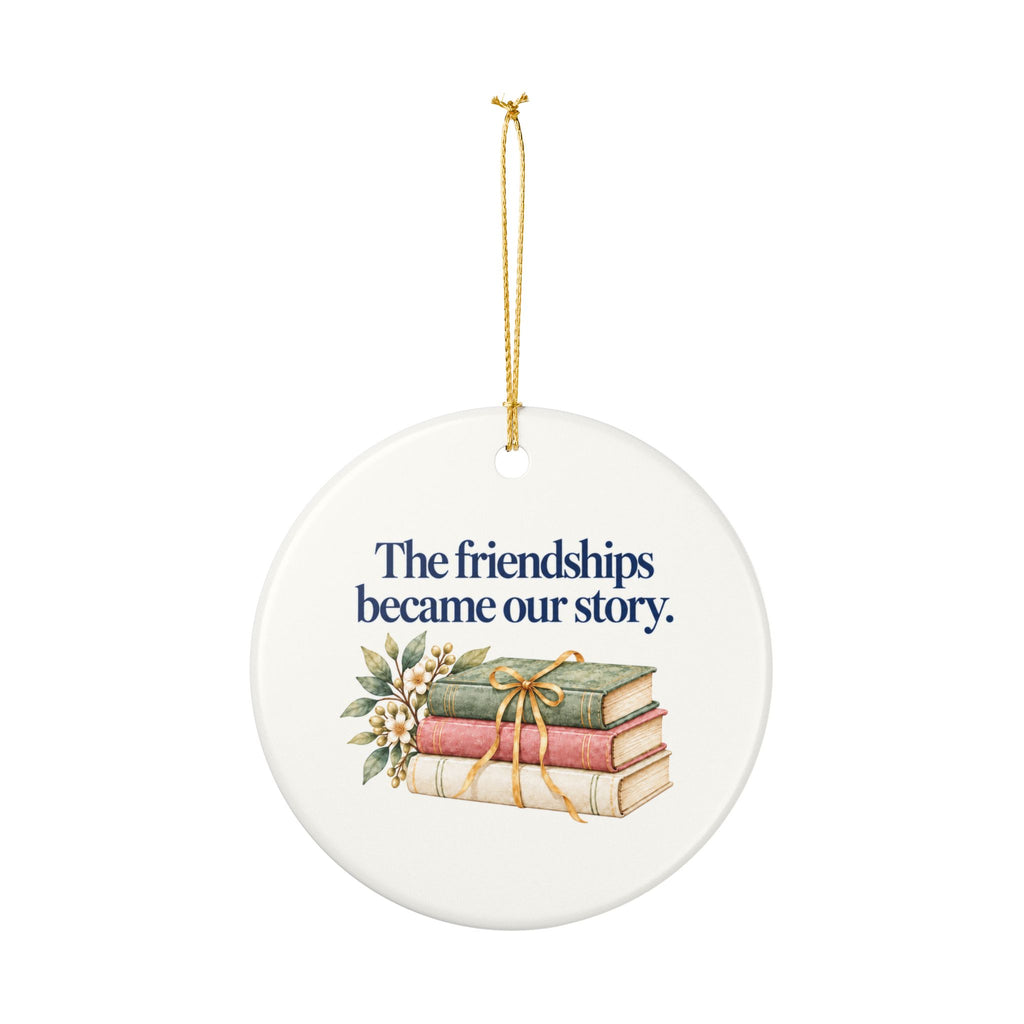 Book Club Christmas Ornament, Personalized or Classic, Book Lover Gift, Friendship Keepsake | Family Folklore™
