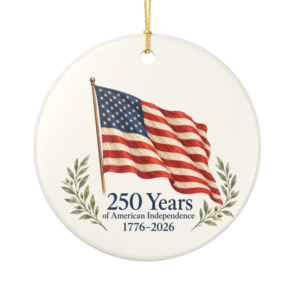 America’s 250th Anniversary Ornament | Heritage Flag Keepsake | 1776–2026