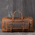 Full-Grain Leather Weekender Duffle Bag