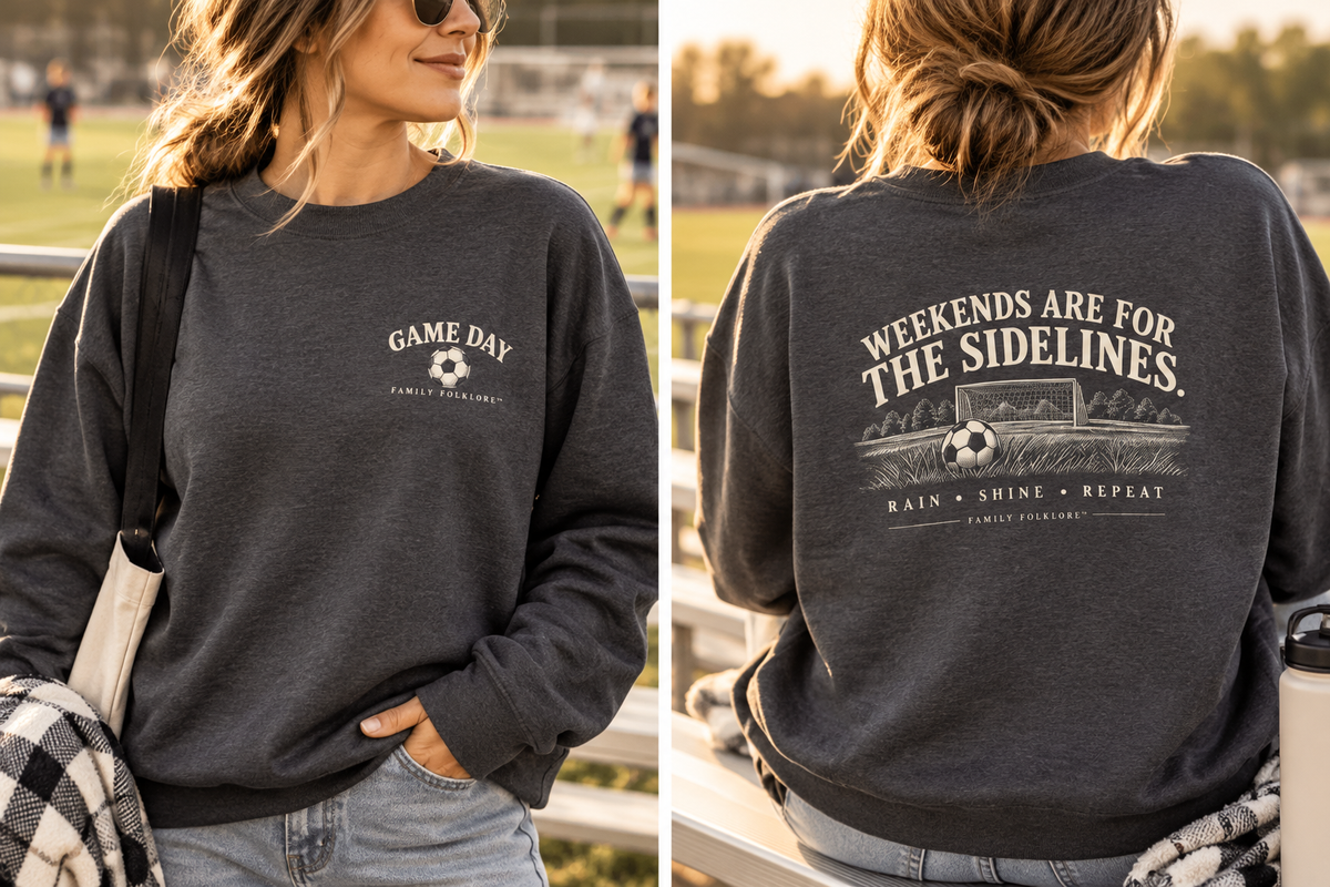 Weekends Are for the Sidelines Soccer Sweatshirt | Vintage Soccer Family Crewneck
