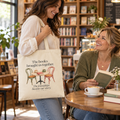Book Club Canvas Tote Bag, Gift for Book Lovers, Reading Group Friendship Gift