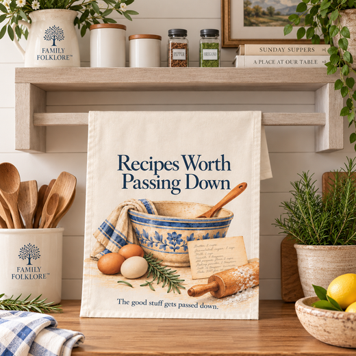 Recipes Worth Passing Down, Cotton Tea Towel