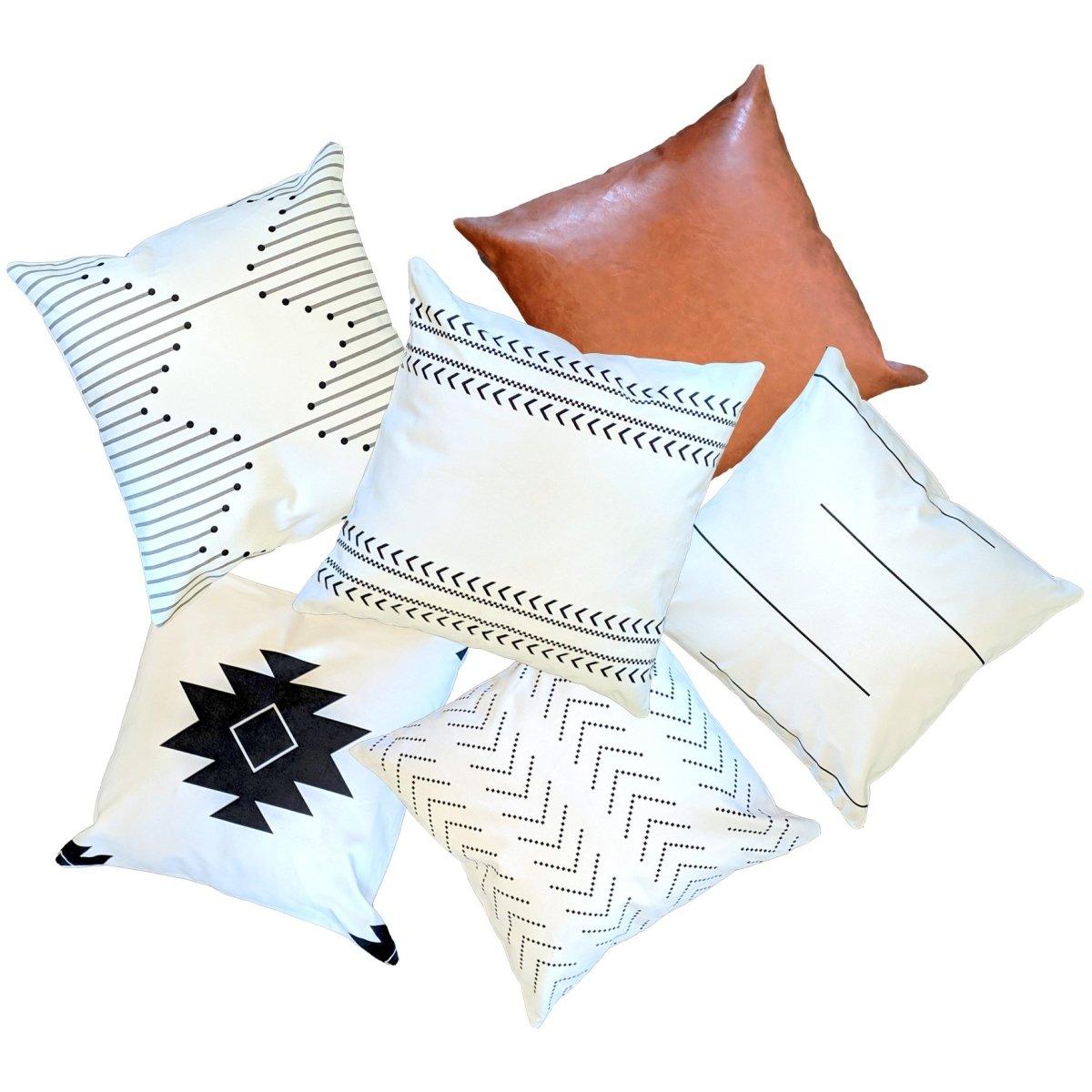 Farmhouse Pillow Collection — Amber & Neutral Sets