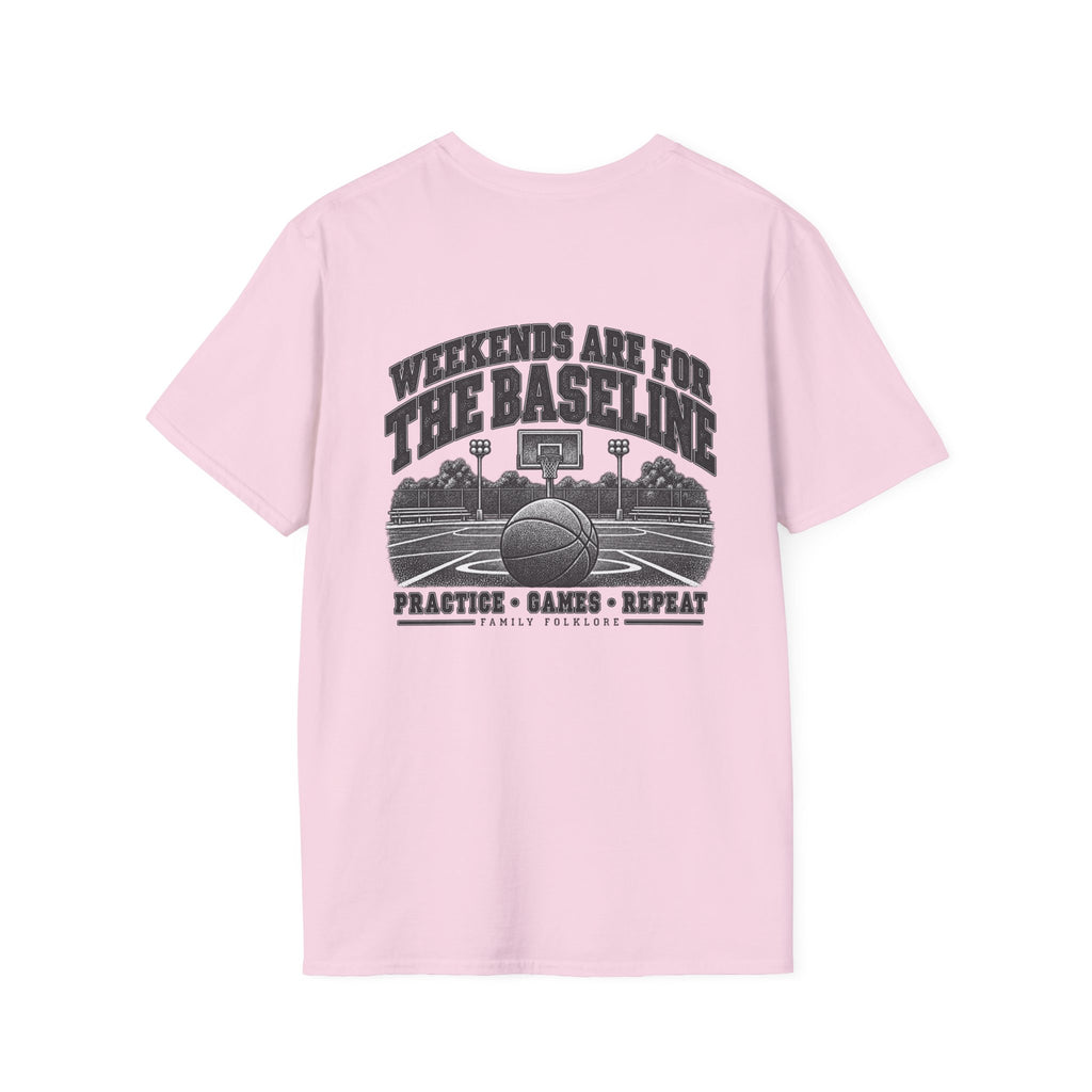 Weekends Are for the Baseline Basketball T-Shirt | Family Folklore™