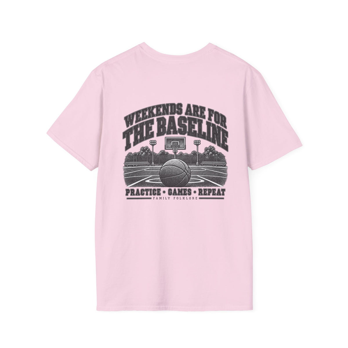 Weekends Are for the Baseline Basketball T-Shirt | Family Folklore™