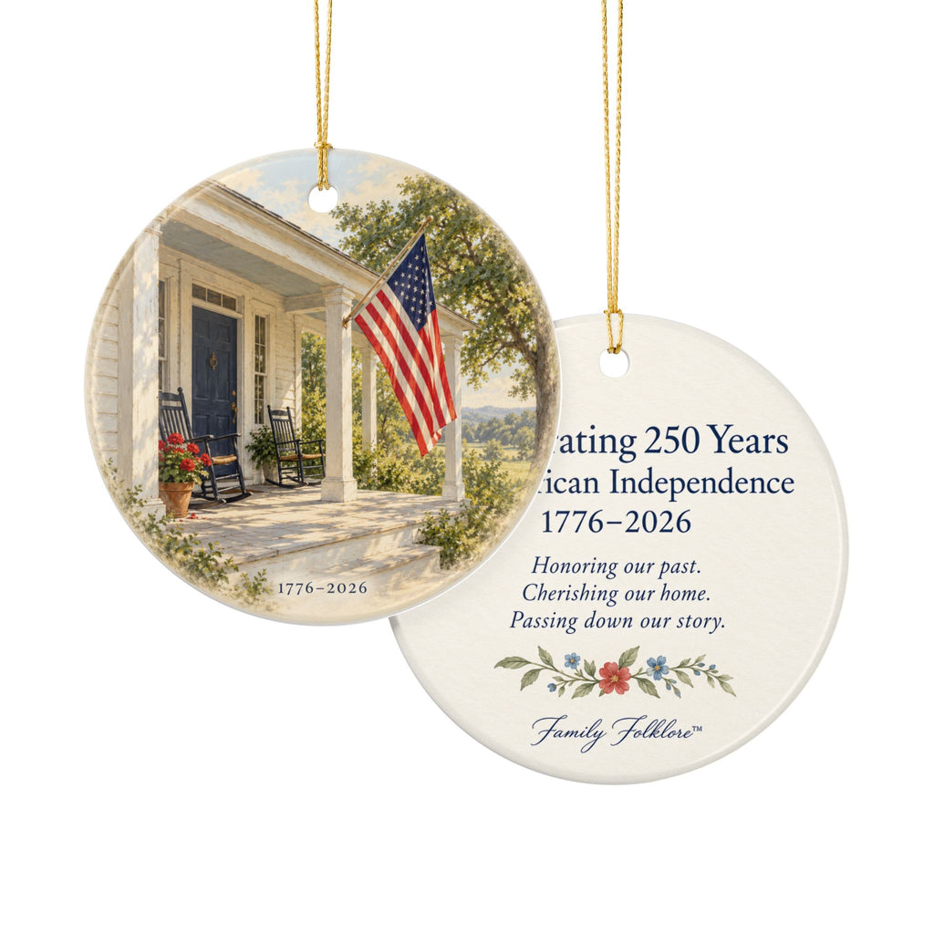 America’s 250th Anniversary Ornament | Heritage Flag | 1776–2026