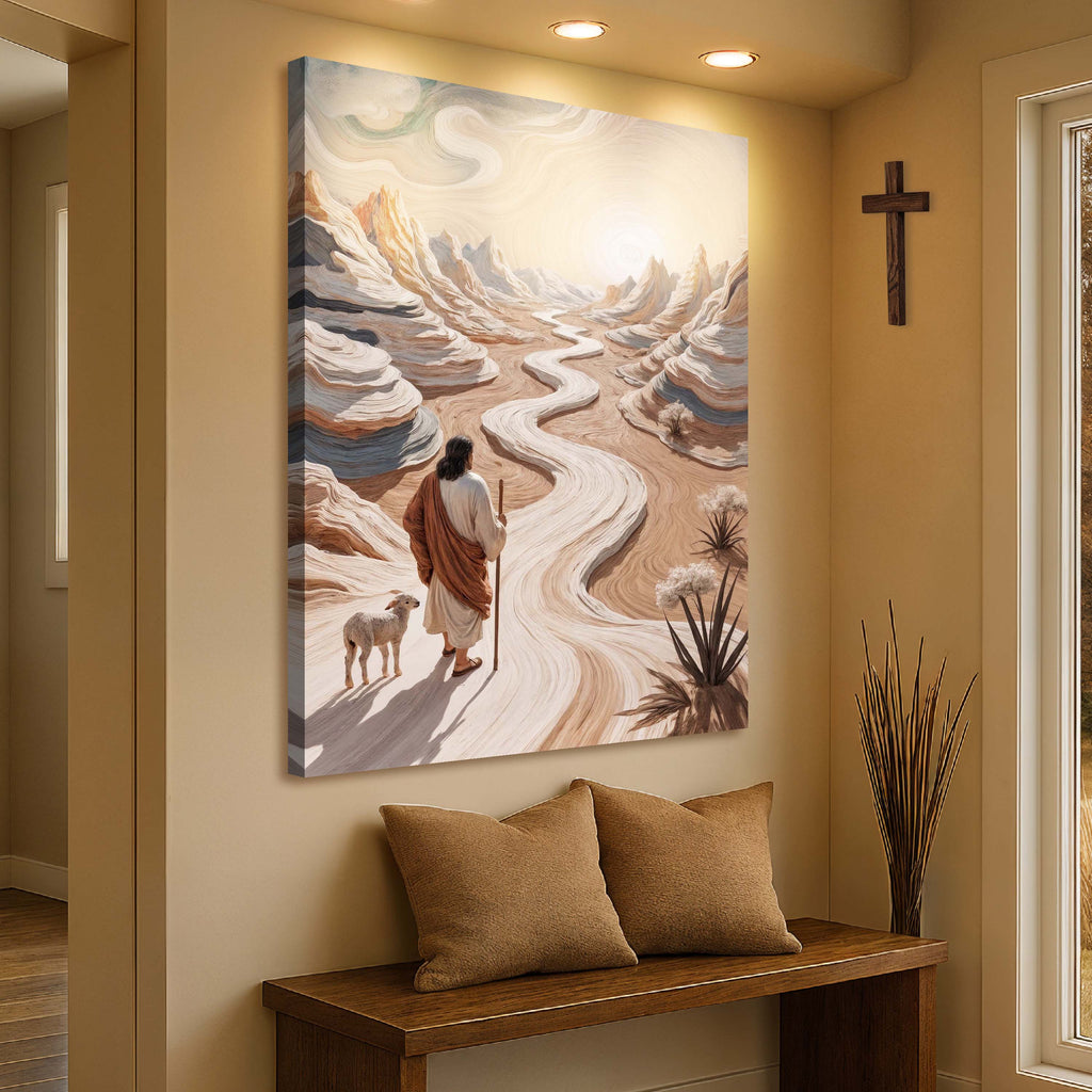 Parable of the Lost Sheep Christian Canvas Wall Art