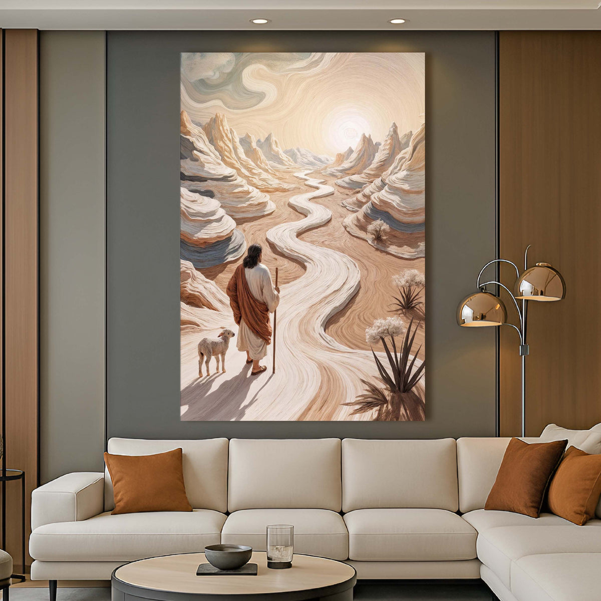 Parable of the Lost Sheep Christian Canvas Wall Art