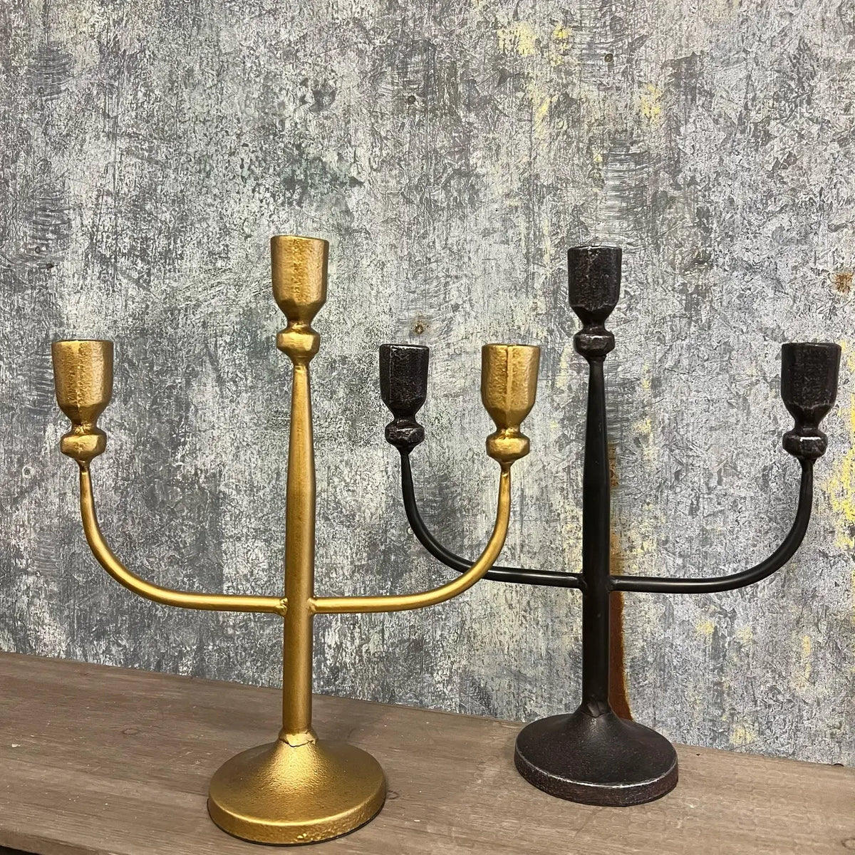 Vintage-Style Three-Candle Candelabra