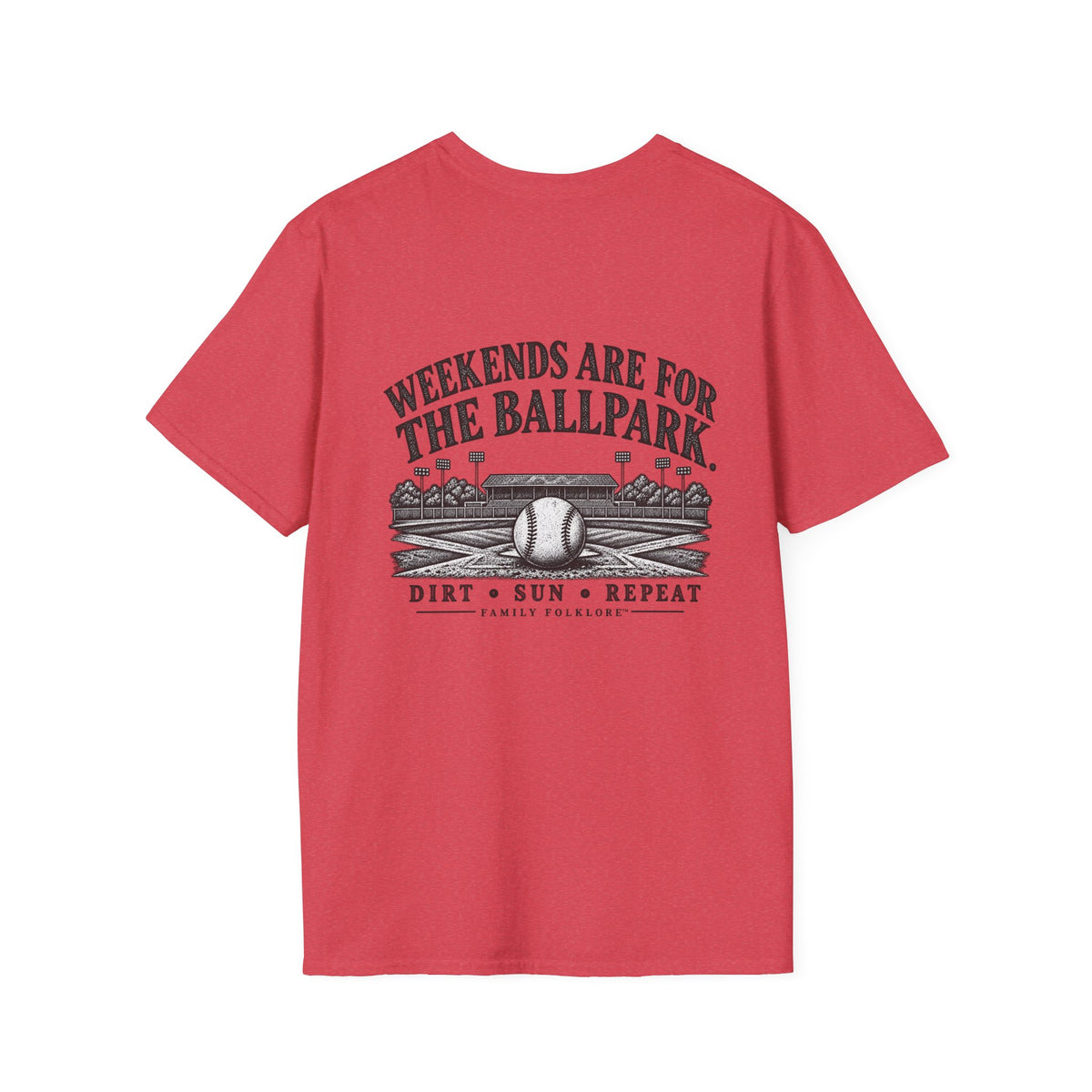 Weekends Are for the Ballpark Baseball T-Shirt | Family Folklore™