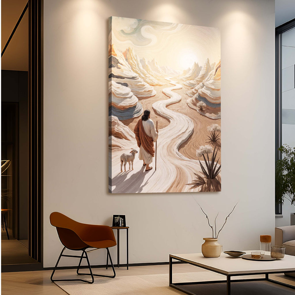 Parable of the Lost Sheep Christian Canvas Wall Art