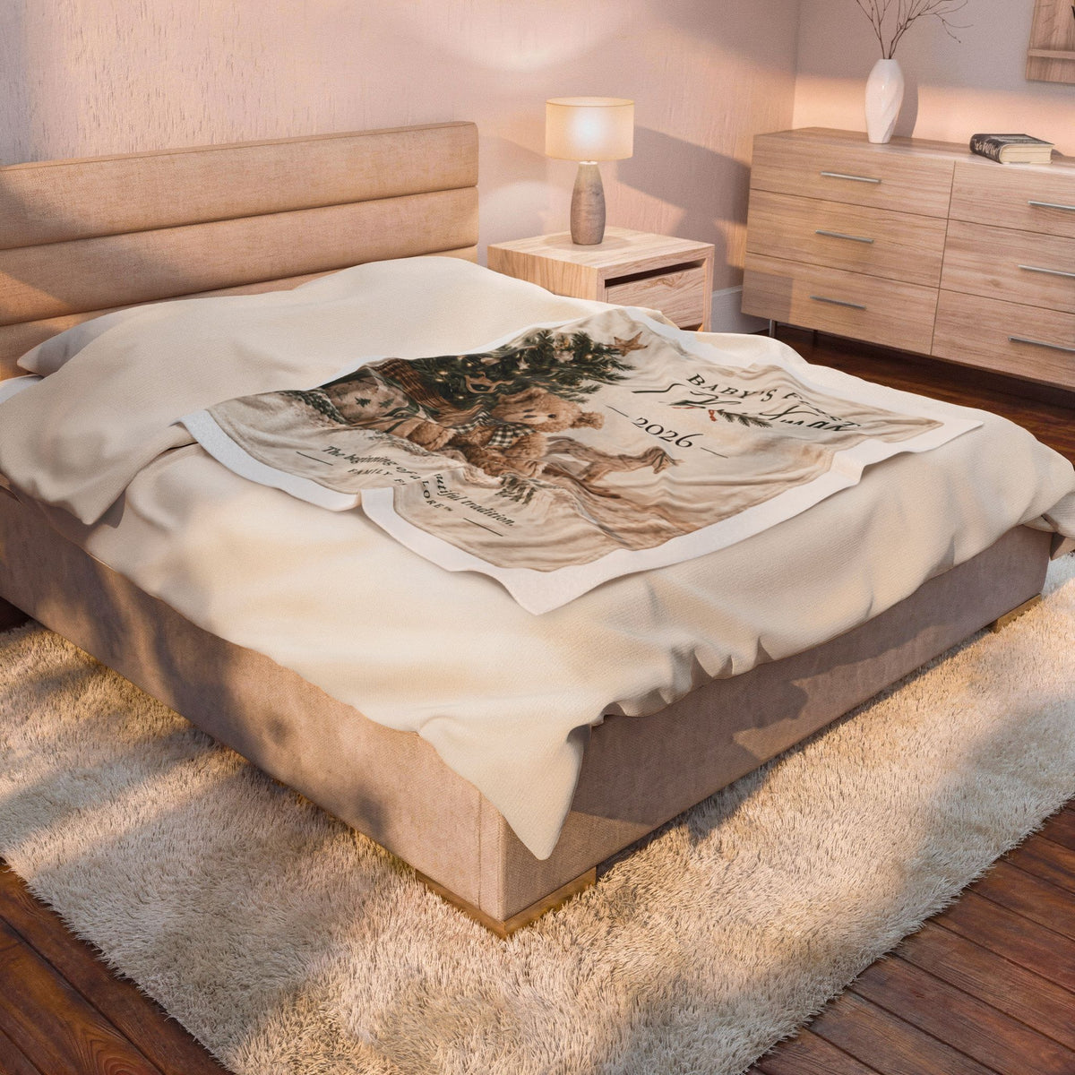 Baby’s First Christmas 2026 — Heirloom Velveteen Blanket