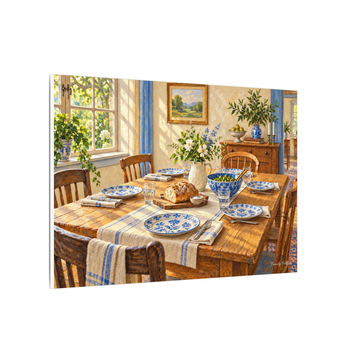 Sunday Supper — A Family Folklore Original | Canvas Wall Art