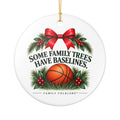 Basketball Christmas Ornament 2026, Some Family Trees Have Baselines, Basketball Mom Gift, Basketball Family Keepsake, Ceramic Ornament