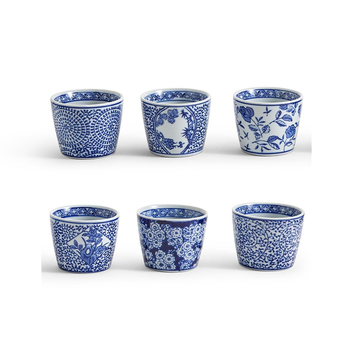 Mini Porcelain Cachepots — Blue & White Chinoiserie