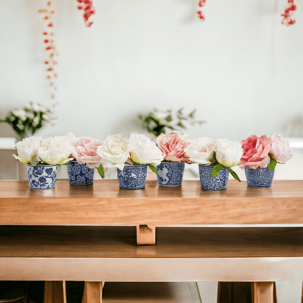 Mini Porcelain Cachepots — Blue & White Chinoiserie