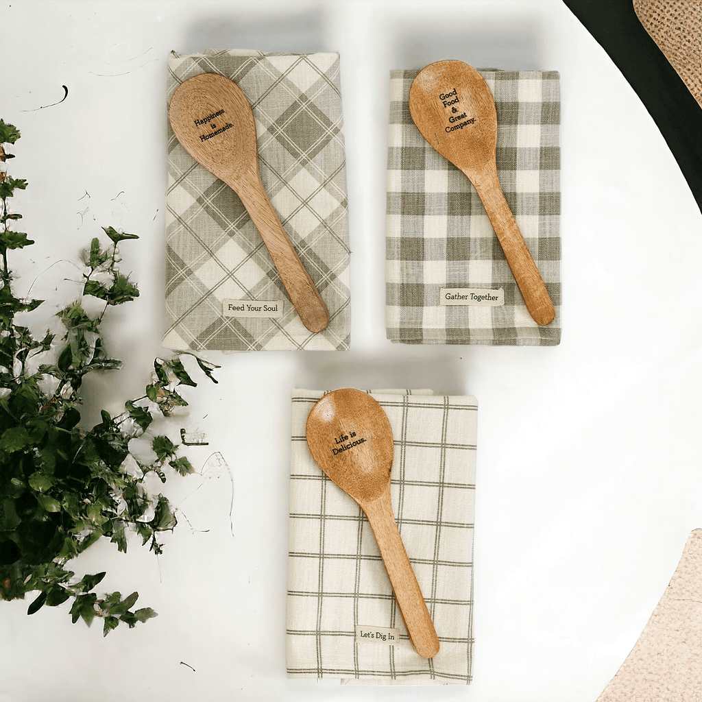 Happiness Is Homemade Towel & Spoon Set