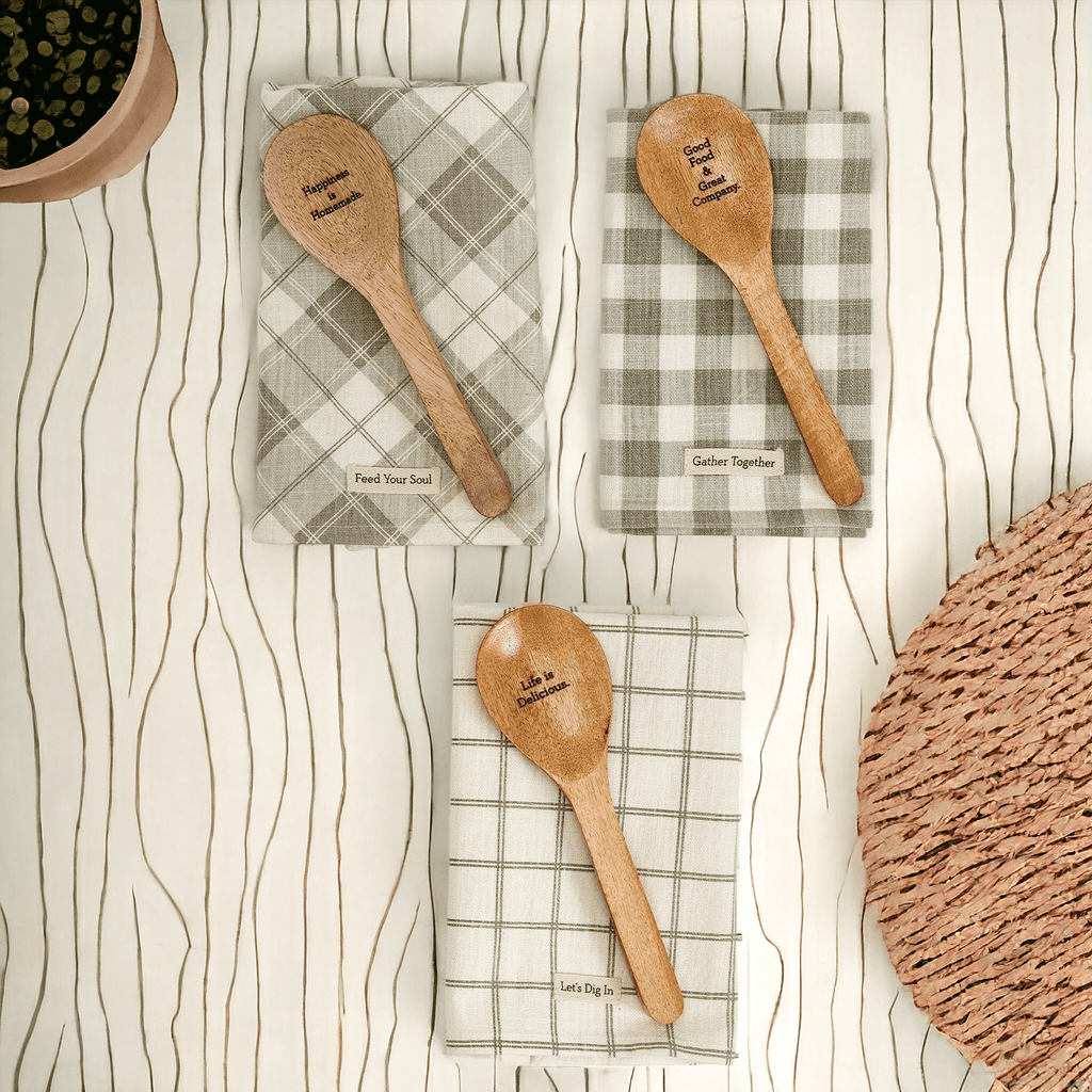 Happiness Is Homemade Towel & Spoon Set