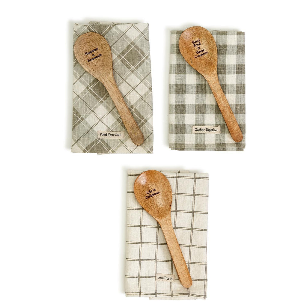 Happiness Is Homemade Towel & Spoon Set