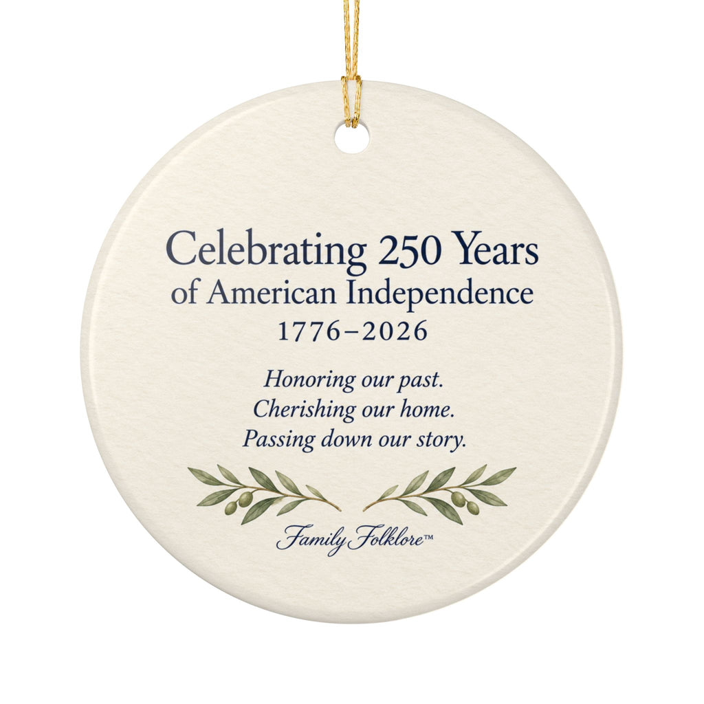America’s 250th Anniversary Ornament | Heritage Flag Keepsake | 1776–2026