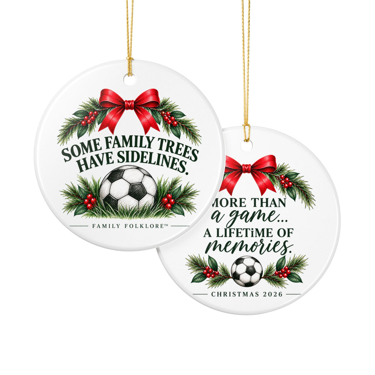 Sports Family Christmas Ornament — Five Sports