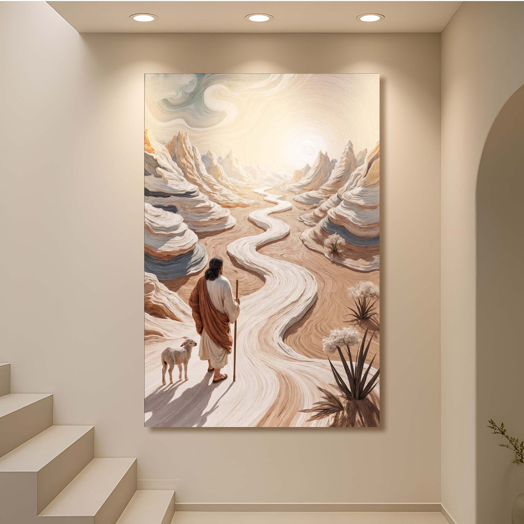 Parable of the Lost Sheep Christian Canvas Wall Art