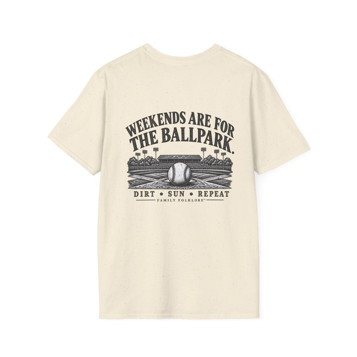 Weekends Are for the Ballpark Baseball T-Shirt | Family Folklore™